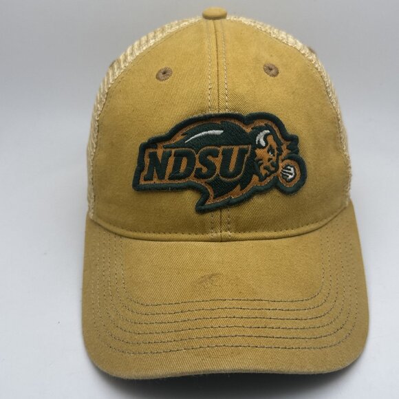 North Dakota State University NDSU Bison Trucker Hat Cap Strap Back Adjustable - Picture 1 of 5